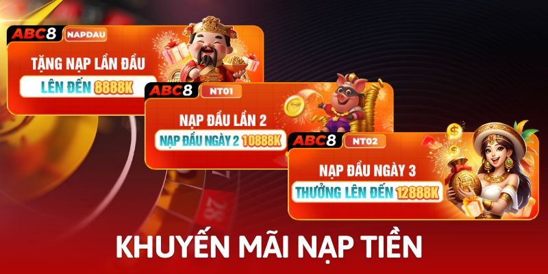 Nạp 1 nhận 10 tha hồ cá cược cùng casino ABC8Nạp 1 nhận 10 tha hồ cá cược cùng casino ABC8